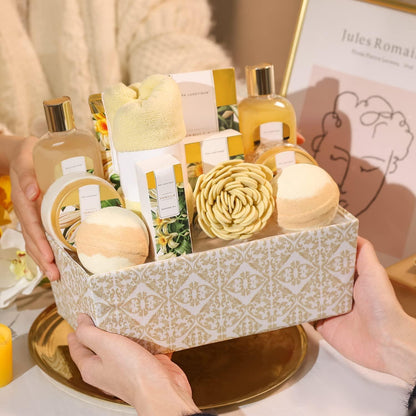 SPA LUXETIQUE 12tlg. Geschenkset Vanilleduft Badesalz Badebomben