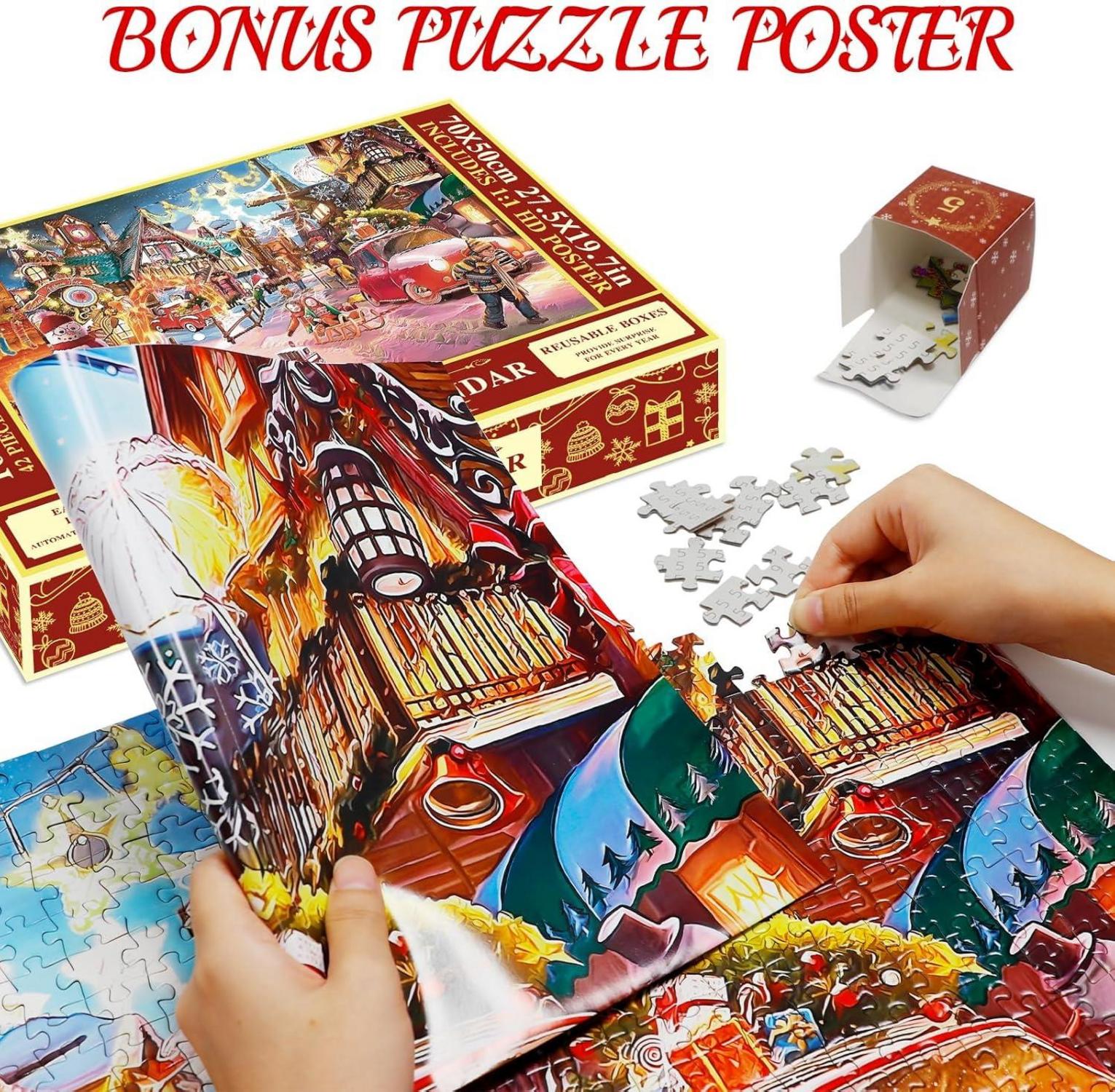 Pukamam Puzzle Adventskalender 2024 Kinder 1008 Teile