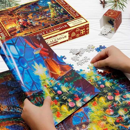 Weihnachtspuzzle Adventskalender 1008 Teile Geschenk Weihnachten