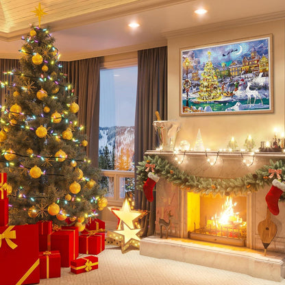 Puzzle Adventskalender 2024 Weihnachts-Schnee 1008 Teile