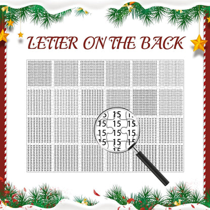 Weihnachtspuzzle 1008 Teile Erwachsene Geschenke Blau Adventskalender 2024