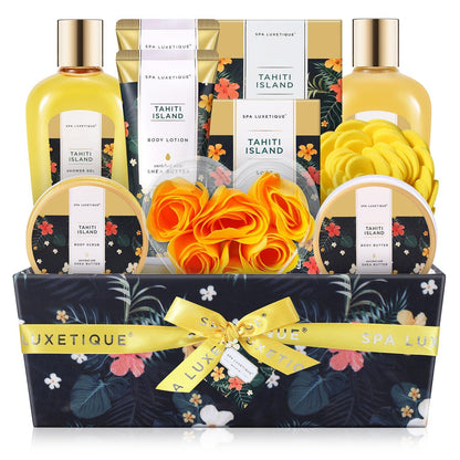 Luxetique Spa Geschenkset 12pcs Tahiti Insel Bad Set ätherisches Öl
