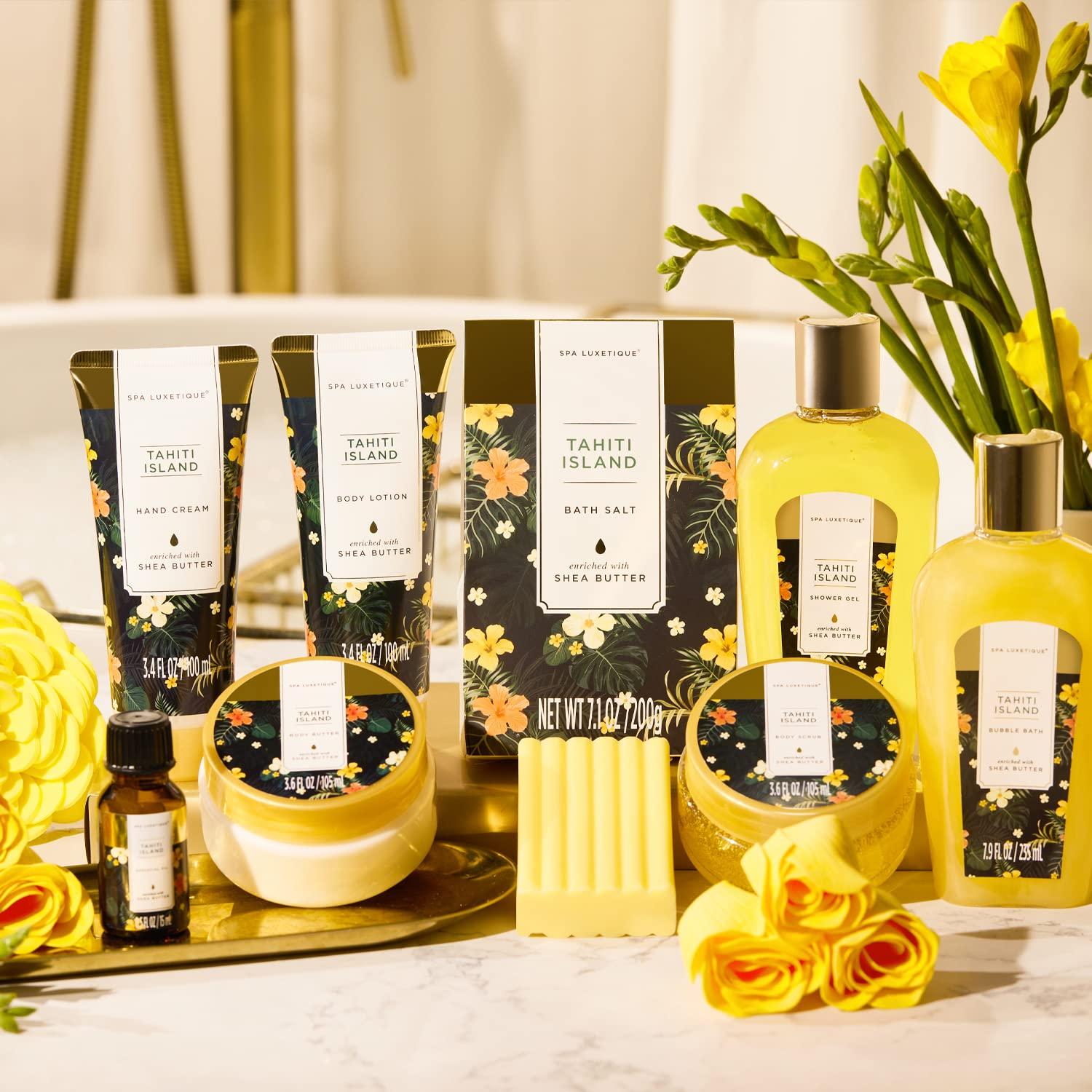 Luxetique Spa Geschenkset 12pcs Tahiti Insel Bad Set ätherisches Öl