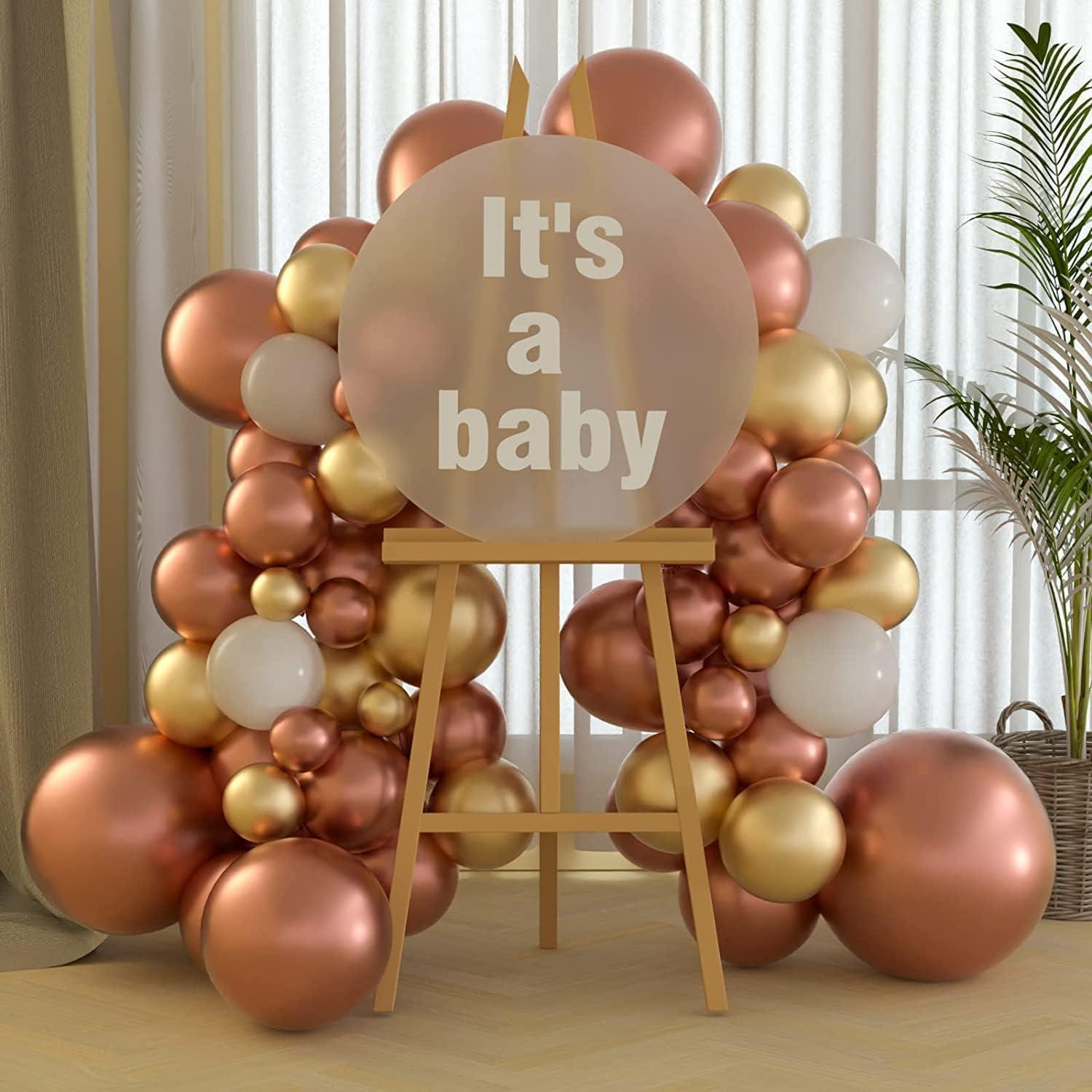 Luftballons Rosegold 120 Stück 18 12 10 5 Zoll Ballon Girlande Metallic
