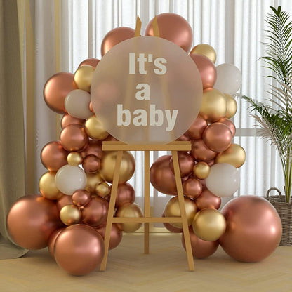 Luftballons Rosegold 120 Stück 18 12 10 5 Zoll Ballon Girlande Metallic