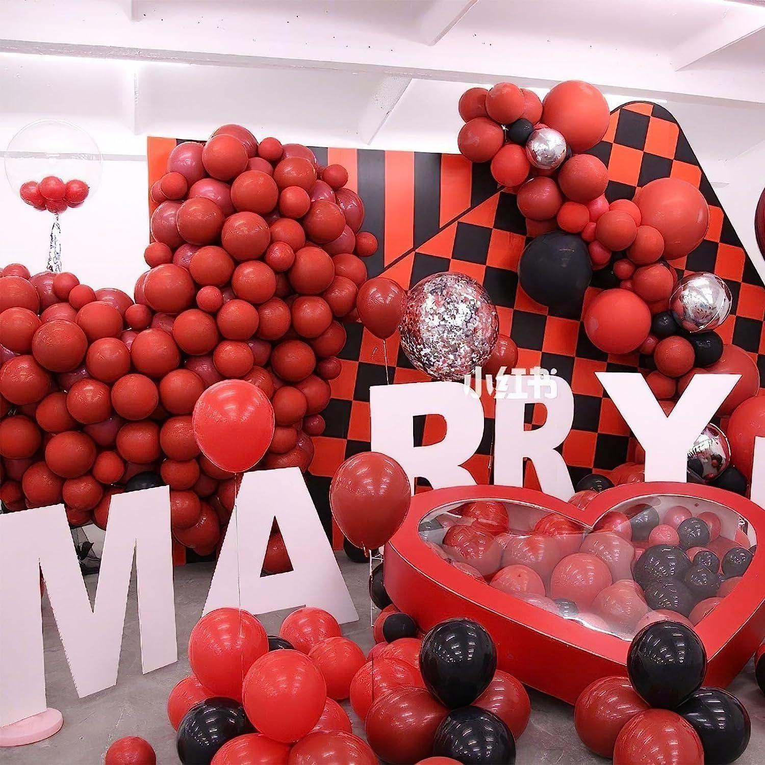 120er Luftballon Set Rot 18 12 10 5 Zoll Geburtstag Hochzeit Party Deko