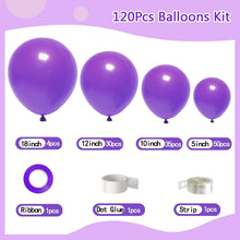 Luftballons Lila 120 Stück Geburtstag Hochzeit Deko Kit