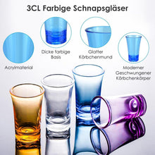 24er Set Schnapsgläser 3.5cl Shotgläser Dicke Boden Acryl