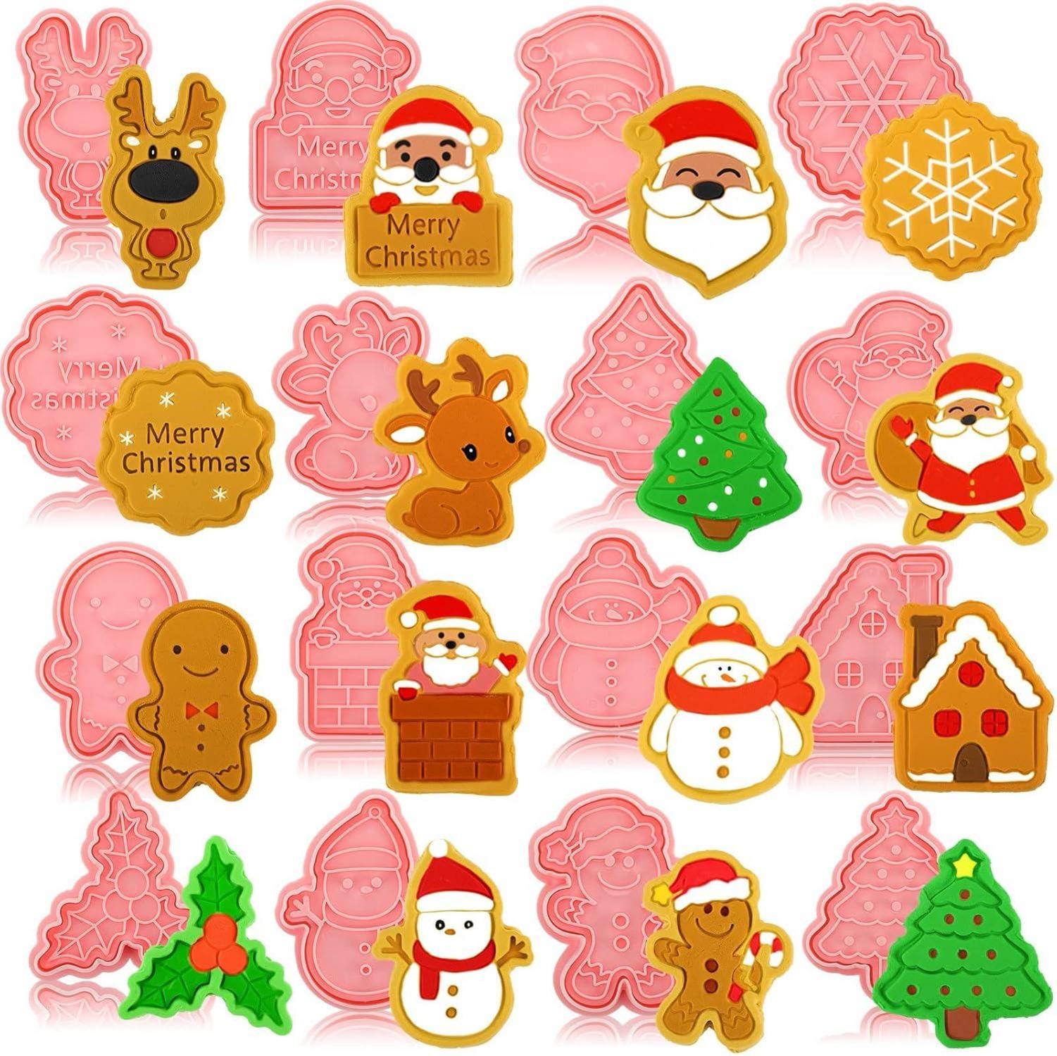 16-teiliges Weihnachtsausstechformen Set Weihnachten Plätzchen Cutter