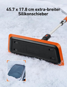 AstroAI Schneeschieber Eiskratzer 2-in-1 119CM ausziehbarer