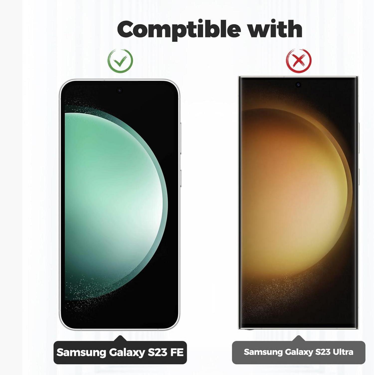 Samsung Galaxy S23 FE Handykette Hülle Schwarz Stoßfest