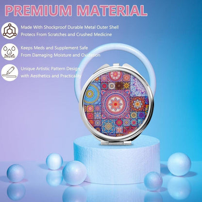 Tablettenbox 7 Tage Morgens Abends Spiegel 3 Fächer BPA Frei