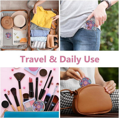 Tablettenbox 7 Tage Medikamentenbox 3 Fächer Spiegel Pillendose BPA Frei