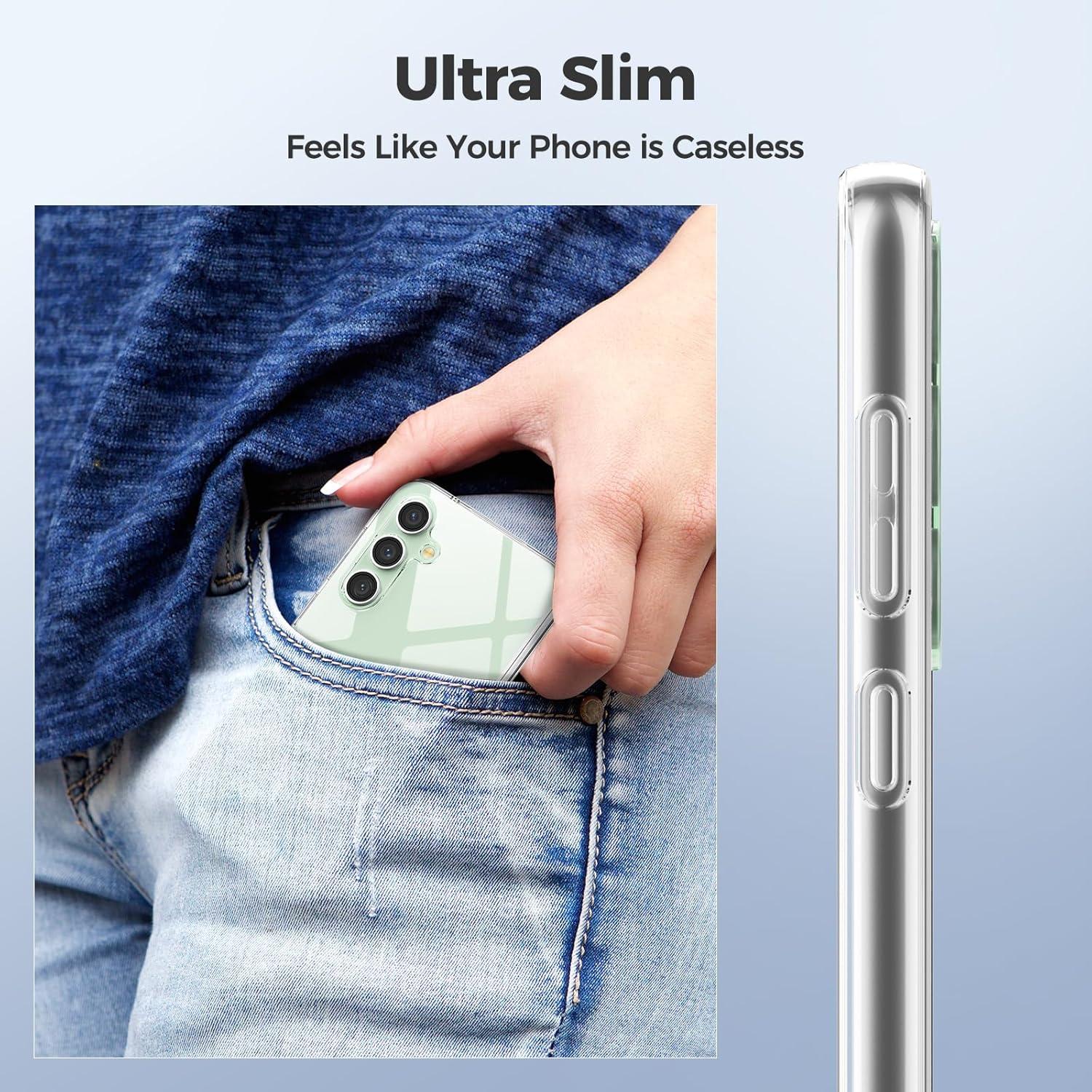 Transparente Samsung Galaxy S23 FE Hülle - Ultra Slim Soft TPU Schutzhülle