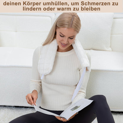 OWOZOI 72cm Wärmflasche XXL mit Gurt und Tasche Bezug 2L Gummi Schlauch
