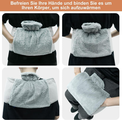 Owozoi Wärmflaschengürtel 3in1 Gürtel 125cm grau warm
