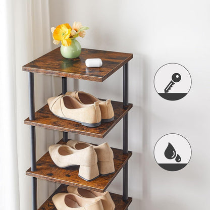 Schuhregal 8-lagiges Eckschuhregal Schuhablage Schuhschrank
