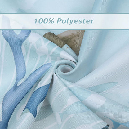 Duschvorhang Meeresschildkröte Blauer Ozean 180x200 Anti-Schimmel Polyester