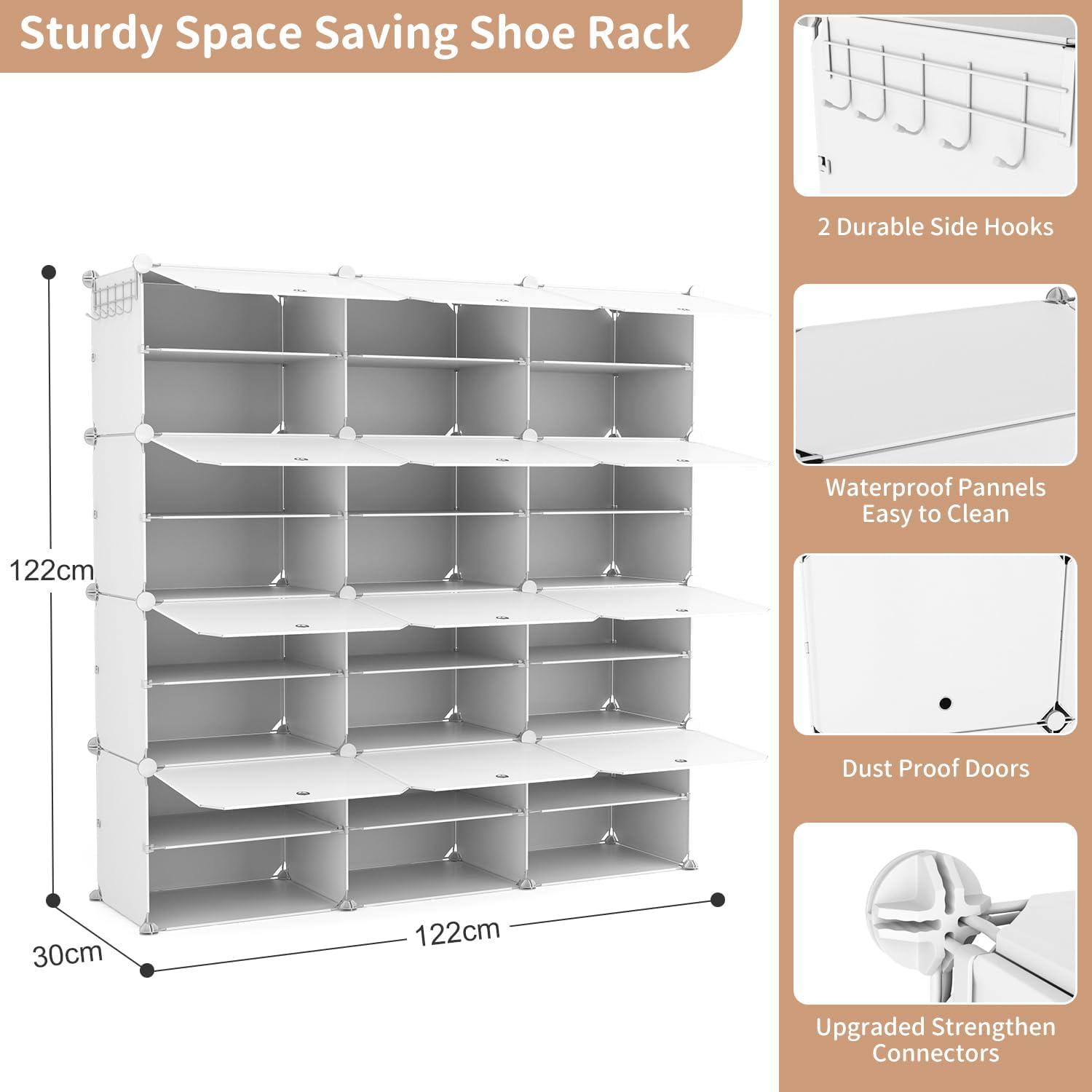 Schuhregal Organizer 8 Etagen 48 Paar Platzsparend