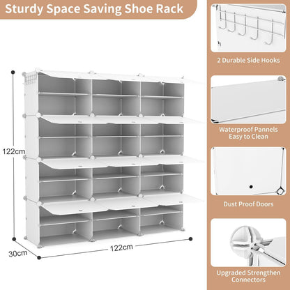 Schuhregal Organizer 8 Etagen 48 Paar Platzsparend
