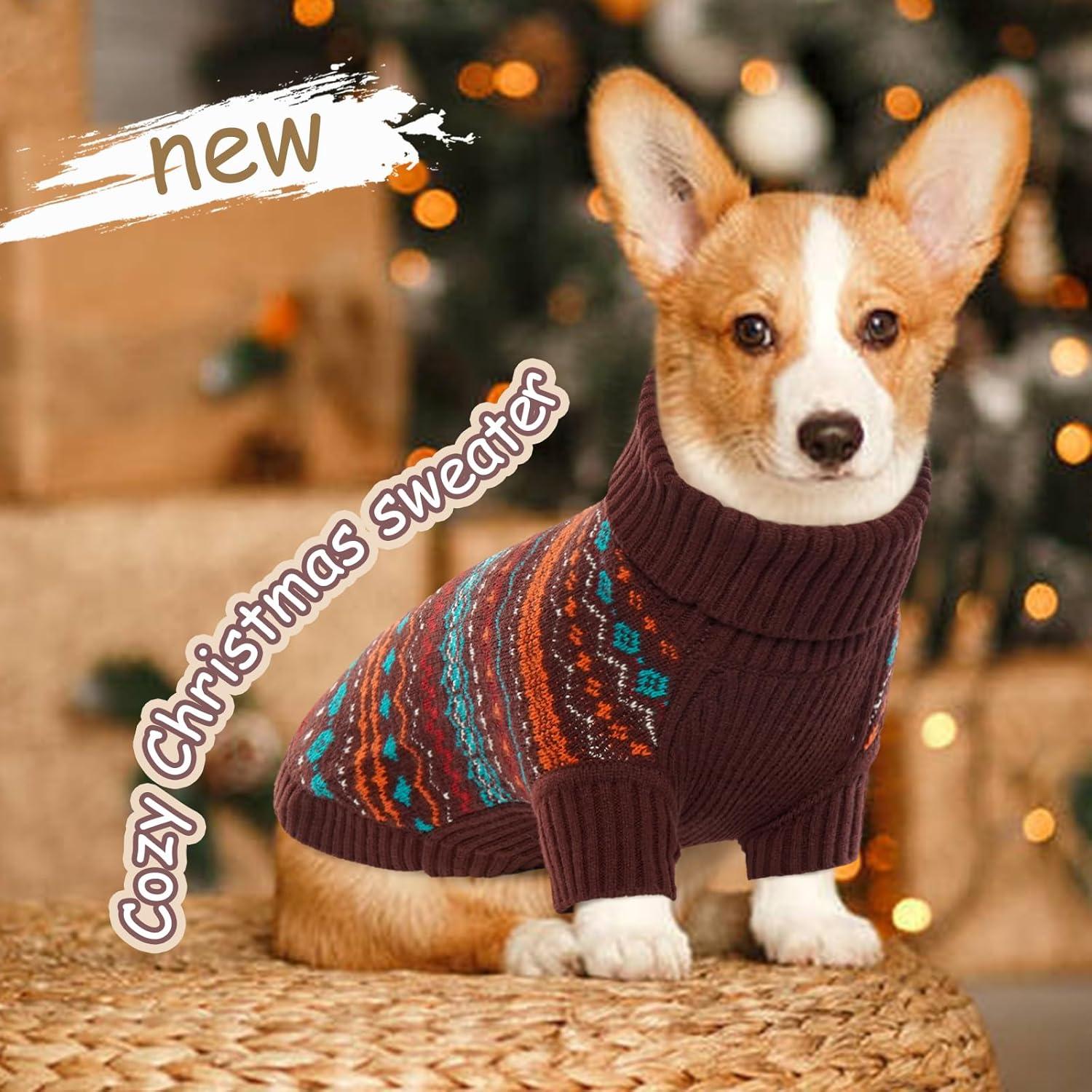 Kuoser Hundepullover Weich Warm für Kleine Mittelgroße Hunde Chihuahua Katzen