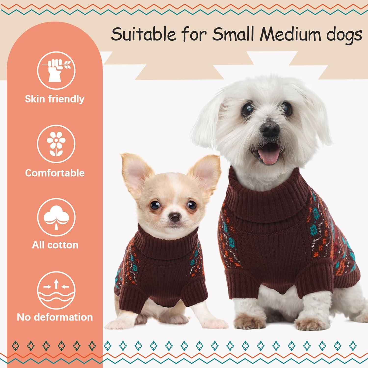 Hundepullover Böhmen Mittelgroße Hunde Weich & Warm XS-S