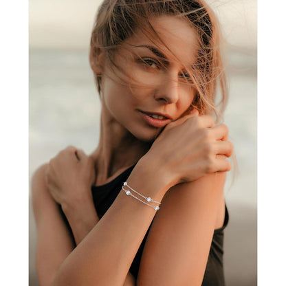 Silber Armband Damen 925 mit Zirkonia – Verstellbar & Zeitlos