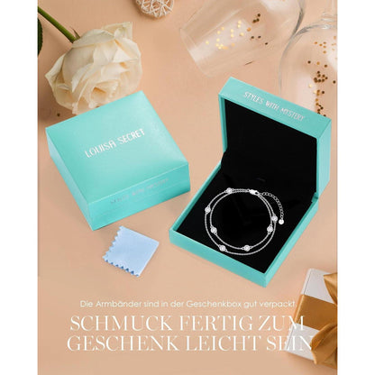 Silber Armband Damen 925 mit Zirkonia – Verstellbar & Zeitlos