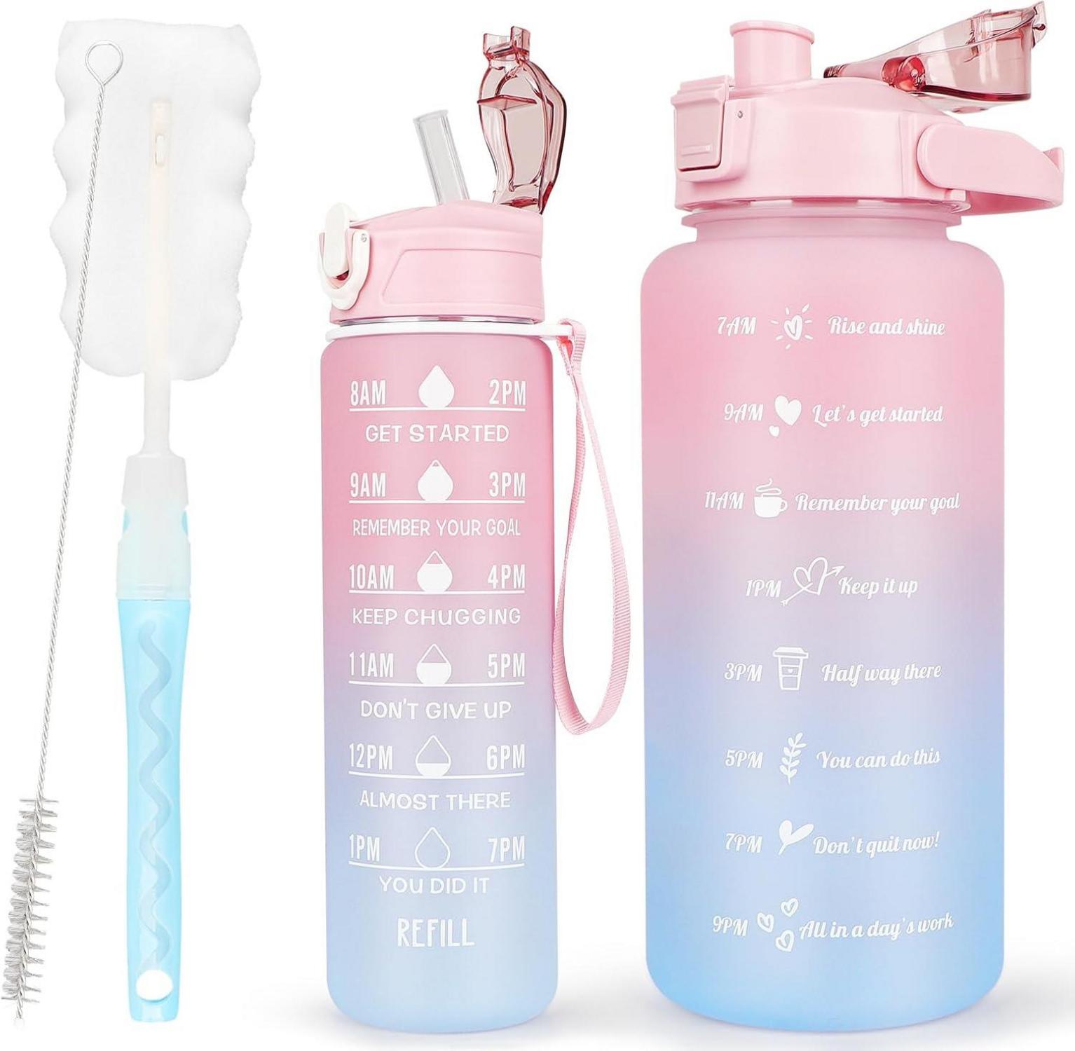 Sport-Trinkflasche 2er Pack BPA-frei mit