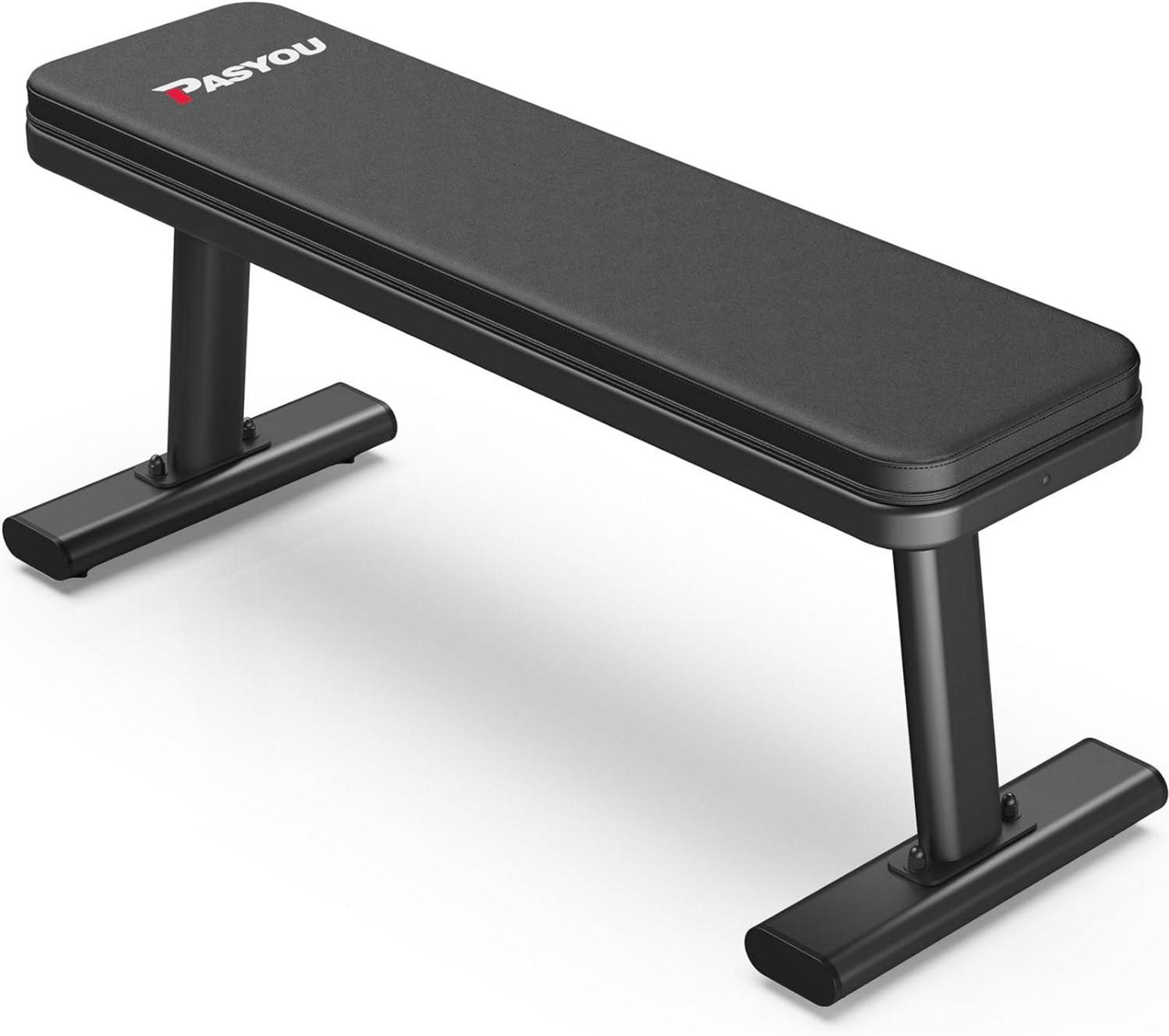 PASYOU PW100 Hantelbank Flachbank Belastbarkeit 660 KG Fitness Bank