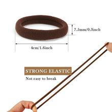30 Stück Elastische Haargummis für Damen mit Dickem