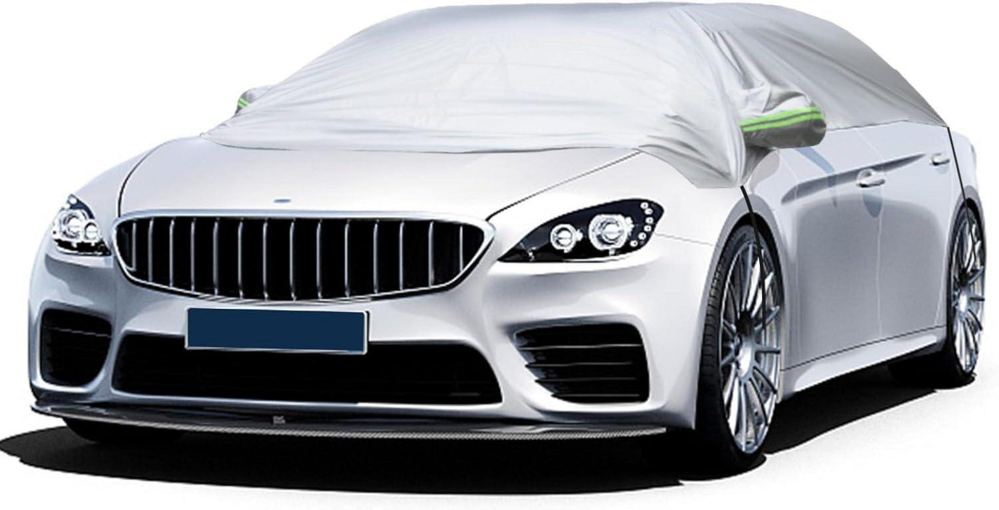 Halbgarage Auto SUV Wasserdicht Outdoor Winter Haken Riemen Silber