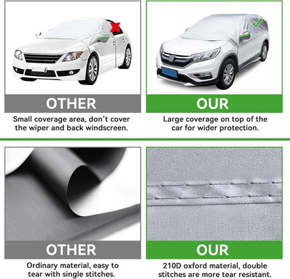 Halbgarage Auto SUV Wasserdicht Winter Outdoor Silber