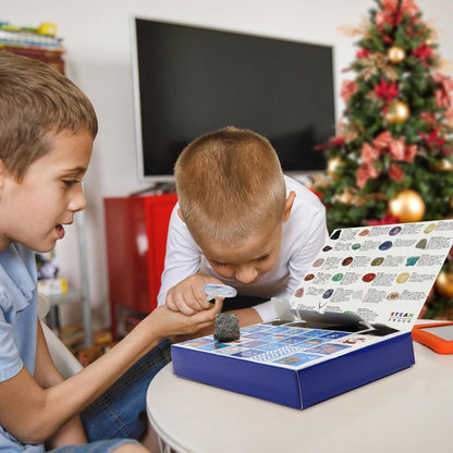 Adventskalender 2024 Kinder Kristalle Fossilien Edelsteine