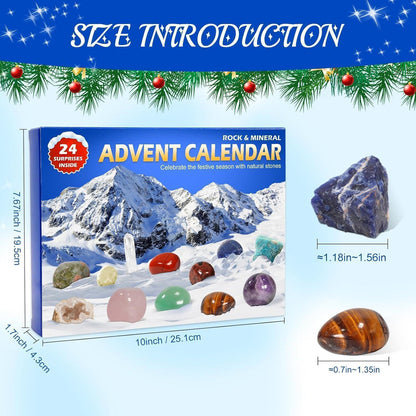 Adventskalender 2024 Kinder Kristalle Fossilien Edelsteine