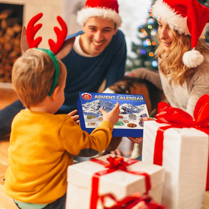 Adventskalender 2024 Kinder Kristalle Fossilien Edelsteine Jungen Mädchen