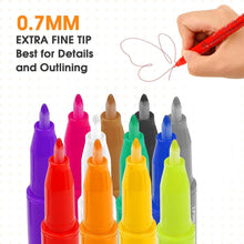 24 Colors Acrylic Paint Markers - Extra Fine Tip - Art