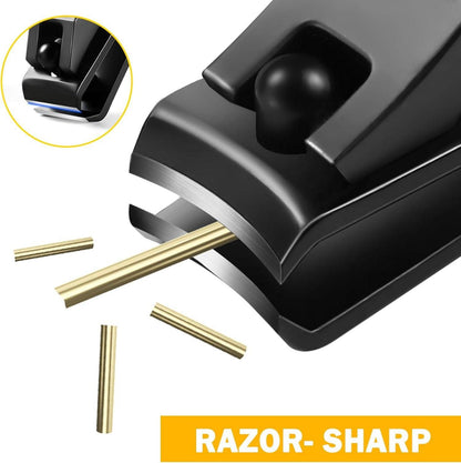 BEZOX Nagelknipser Set für dicke Nägel - Edelstahl, ergonomisch, scharf, Schwarz