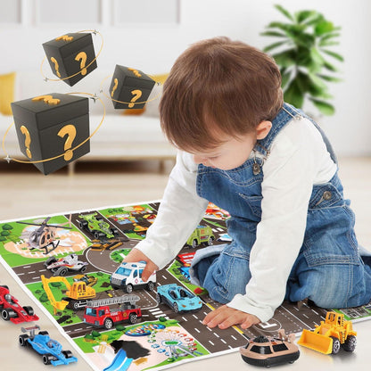 Adventskalender Spielzeugfahrzeug 24-teilig für Kinder Jungen 2024