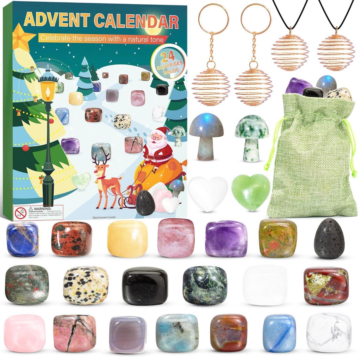 Adventskalender 2024 Kinder Kristalle 24 Tage Weihnachtskalender
