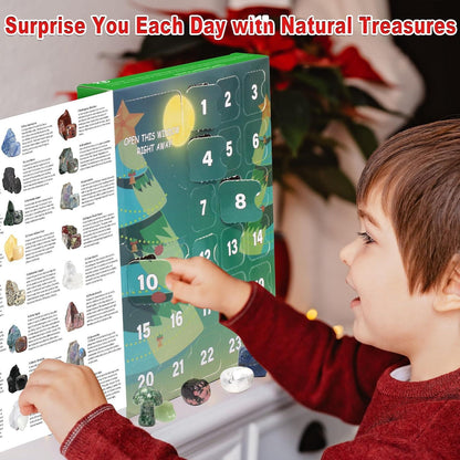 Adventskalender 2024 Kinder Kristalle Mineralien Edelsteine