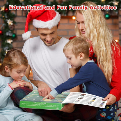 Adventskalender 2024 Kinder mit Natürlichen Mineralien und Edelsteinen