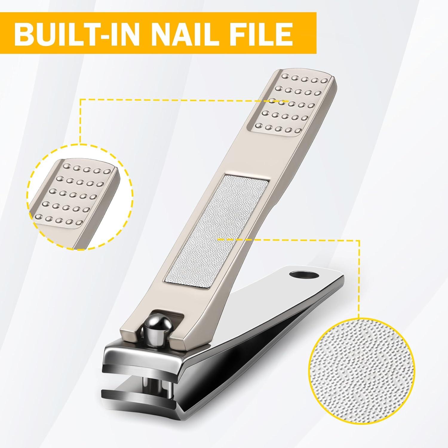 Nagelknipser Set gerade und gebogene Klinge für dicke Nägel