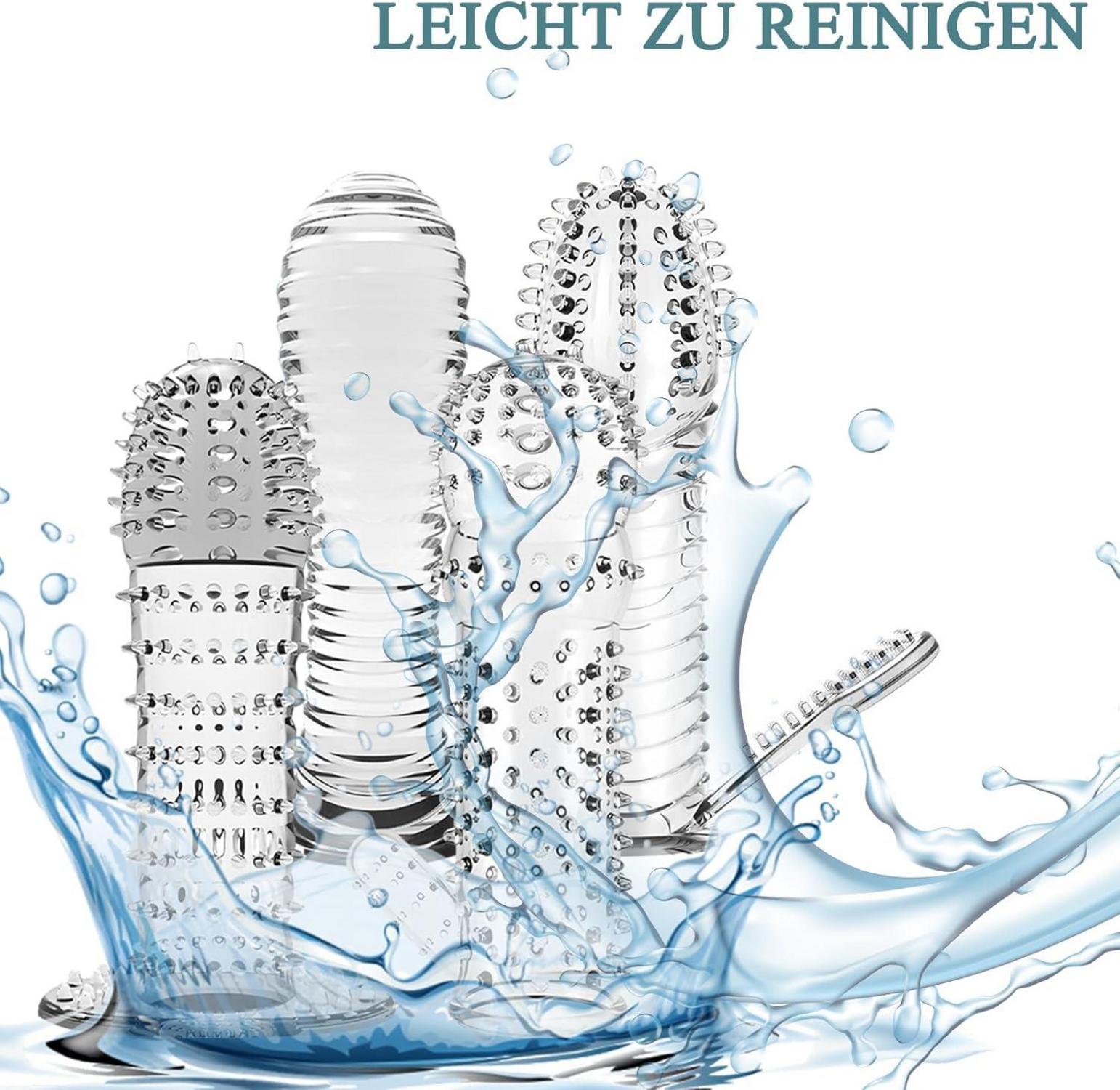 Penis Sleeve Penishülle Sex Toyset für Männer 4er Pack