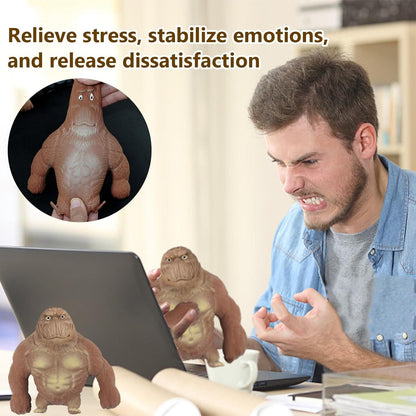 Gorilla Stressabbau Spielzeug Gummi Squishy AFFE für Kinder und