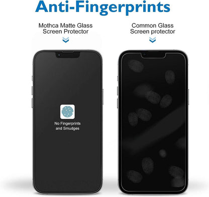 Mothca Sichtschutzfolie Matt iPhone 12 Pro Privacy Panzer Schutz Glas Anti-Spy 6,1 Zoll