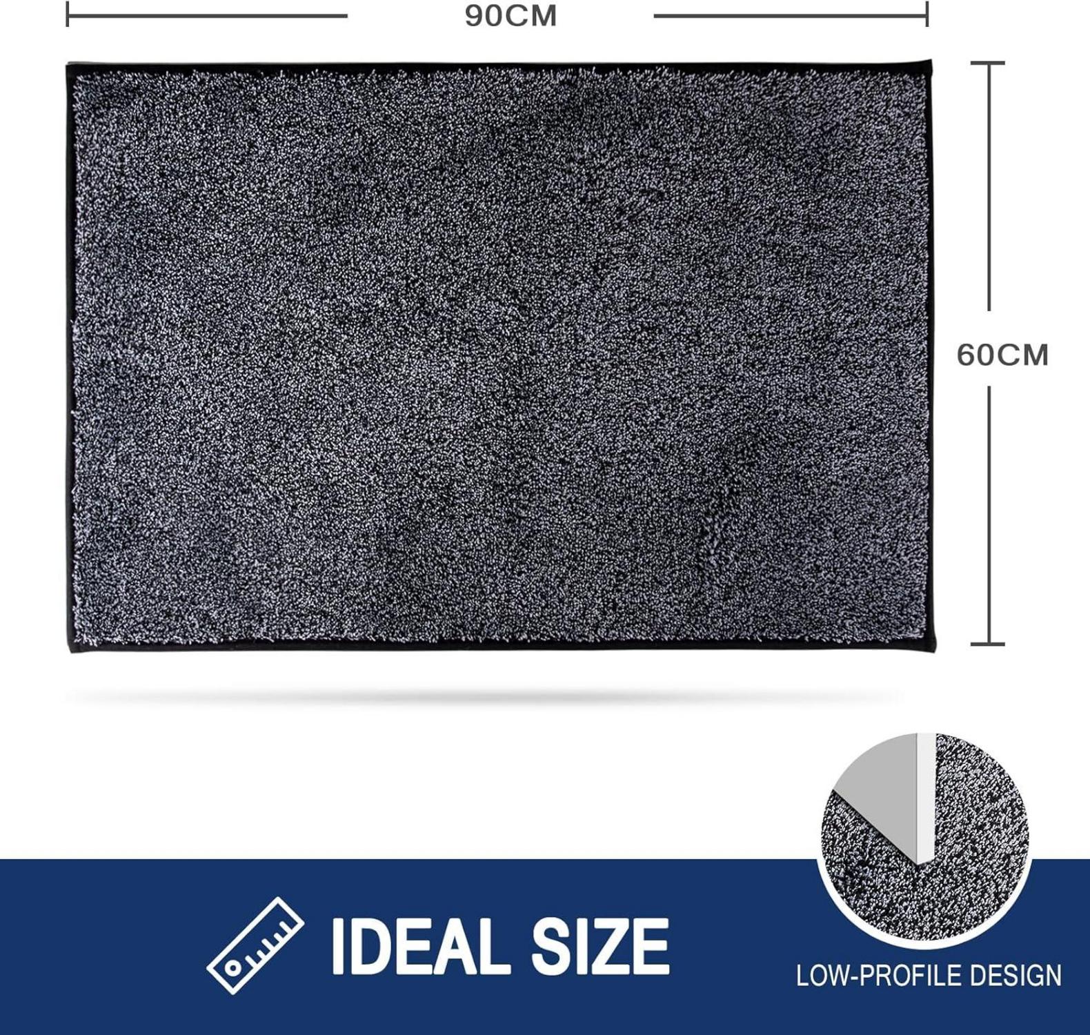 Schmutzfangmatte 60x90cm rutschfest waschbar Sauberlaufmatte