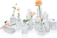 Kleine Glasvase Vintage-Flasche Tischdeko Set 12