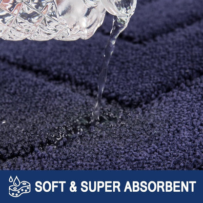 Schmutzfangmatte 60x178 cm rutschfest waschbar absorbierend Fußmatte Blau