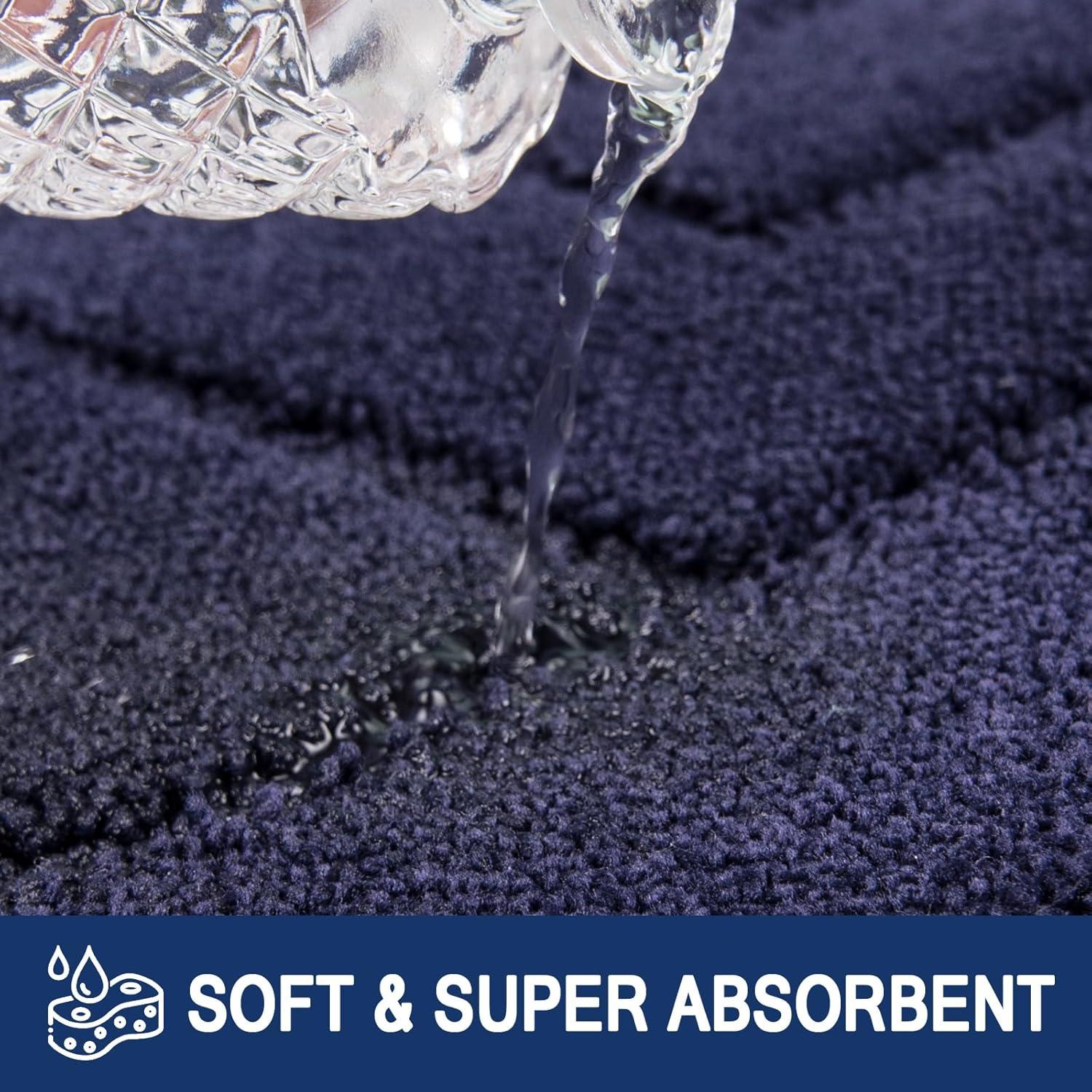 Schmutzfangmatte 60x178 cm rutschfest waschbar absorbierend Fußmatte Blau